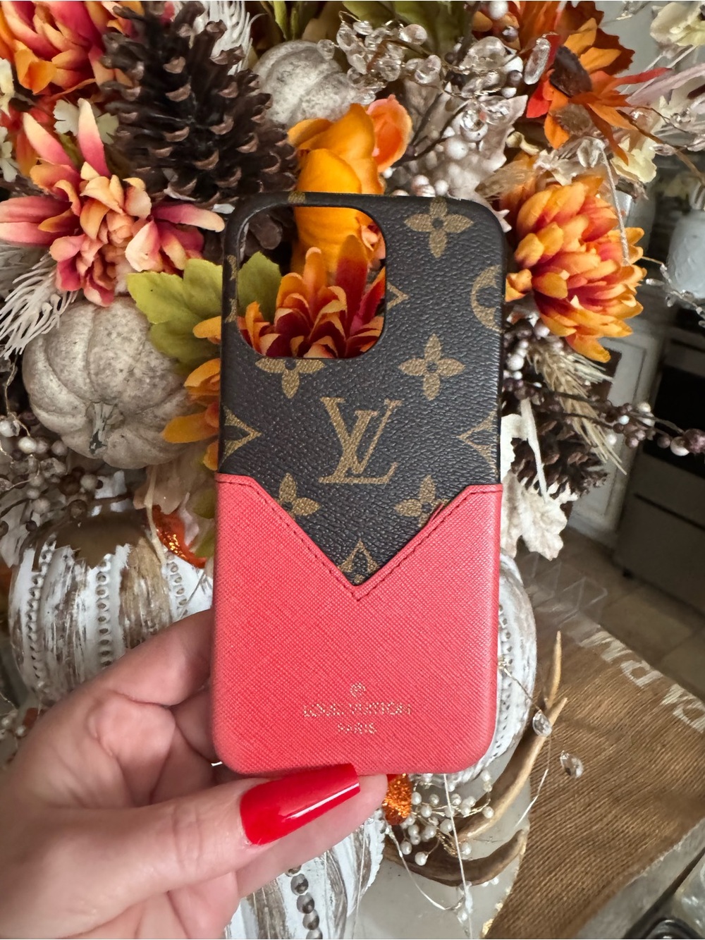 Louis Vuitton Brown Monogram with Red
iPhone 15 Pro Max